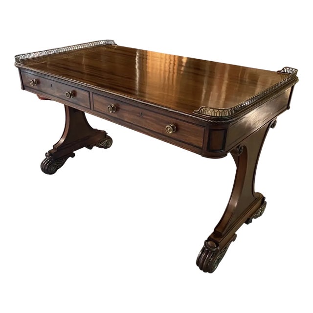 Very Fine 19th Century English Regency Writing Table For Sale