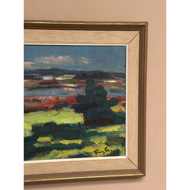 Frans Lundberg, Landscape, 1960s, Oil Painting on Canvas, Framed For Sale - Image 14 of 18