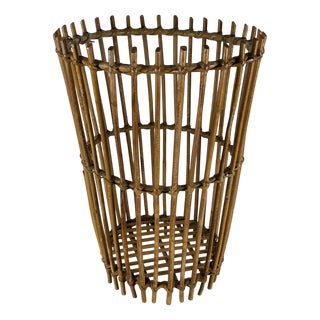 Mid-Century Bamboo Umbrella Stand, Italy, 1960s For Sale