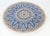 Pasargad DC Light Blue Color Hand Knotted Silk & Wool Round Rug For Sale - Image 4 of 4