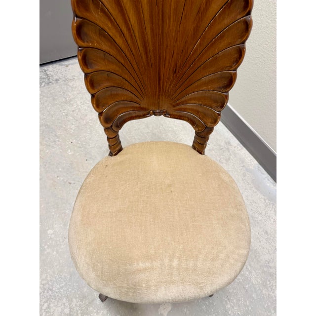 Vintage 1950s Venetian Carved Shell Grotto Chair For Sale - Image 12 of 12