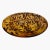 Vintage Italian Murano Style Amber Tortoise Shell Glass Large Serving Bowl / Centerpiece For Sale In Miami - Image 6 of 8