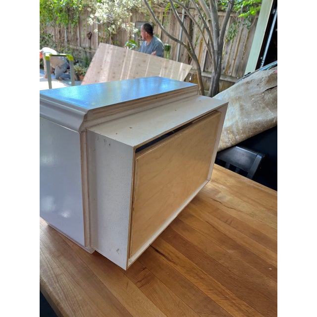 Wood Bathroom Drawer and Cabinet For Sale - Image 7 of 7
