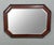 Antique English Jacobean Mirror Framed Beveled Octagonal Oak c.1930s For Sale - Image 9 of 18