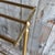 Metal Vintage MCM Brass Three-Bar Towel Rack With Hoof Feet For Sale - Image 7 of 10