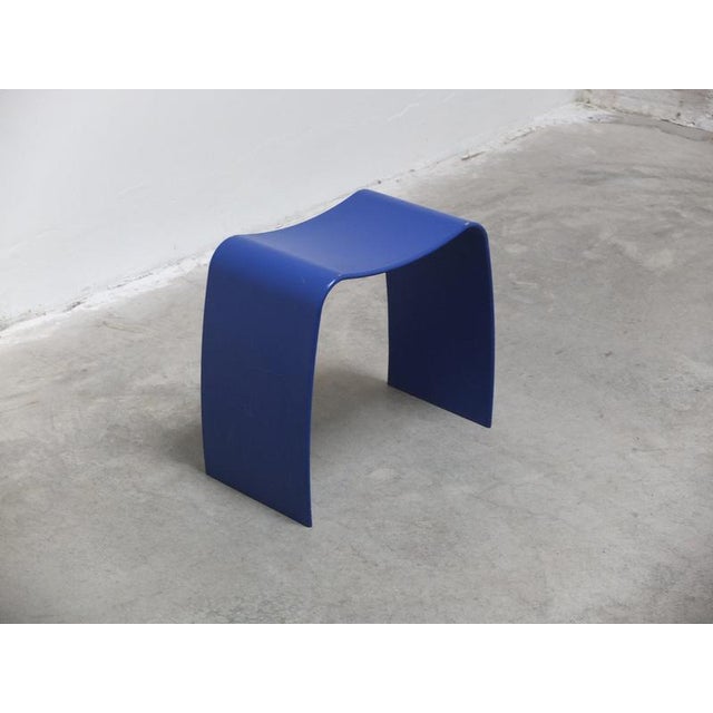 Late 20th Century Blue M Stool by Jørgen Møller for Askman, 1990s For Sale - Image 5 of 12