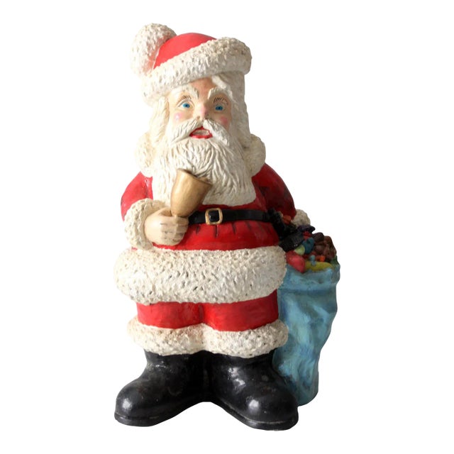 Santa Claus Christmas Statue Coin Bank Circa 1973 For Sale