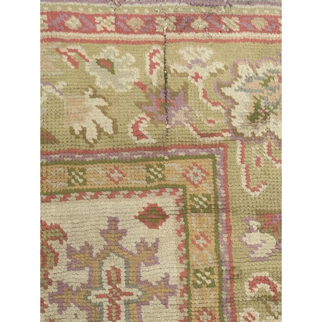 Turkish Ghyordes Oushak Rug, 1890s For Sale - Image 10 of 18