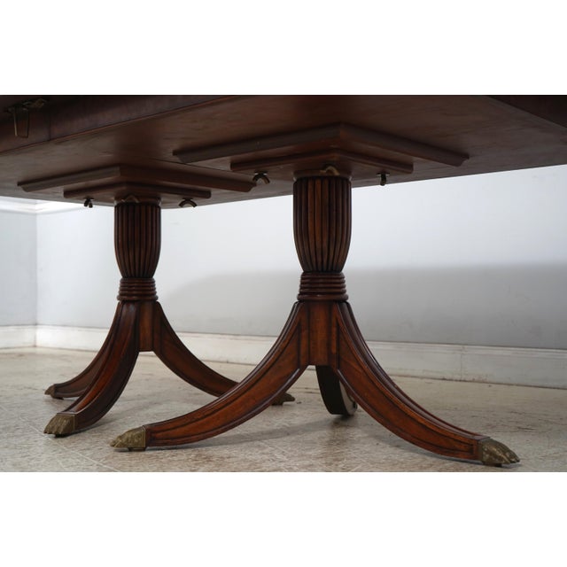 Jonathan Charles Large Mahogany Dining Room Table For Sale In Philadelphia - Image 6 of 18