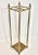 A charming Art Deco style solid brass umbrella stand, circa 1940. Lovely patina