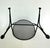 1950s Mid Century Modern Clamshell Concave Wire Stools For Sale - Image 9 of 17