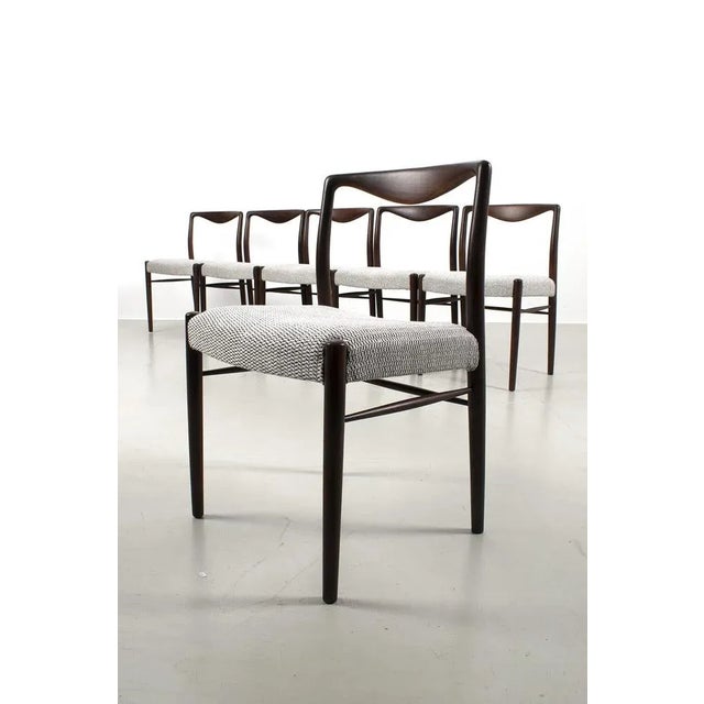Dining Chairs by Kai Lyngfeldt Larsen, Set of 6 For Sale - Image 9 of 9