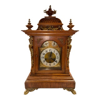 Antique Junghans German Bracket Mantel Clock Westminster Quarter Strike Chimes For Sale