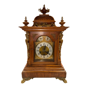 Antique Junghans German Bracket Mantel Clock Westminster Quarter Strike Chimes
