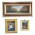 2025 Wellon Bridgers Pair of Oil Abstract Landscapes in Vintage Wood Frames For Sale