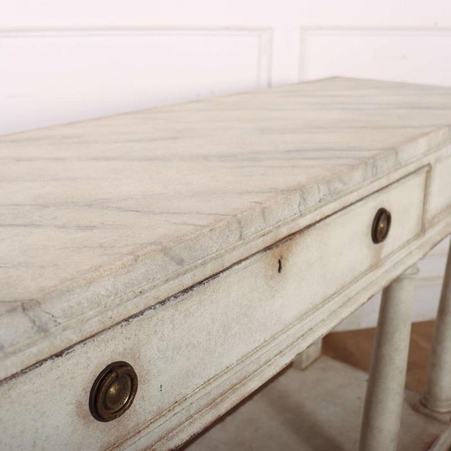 English Painted Console Table For Sale - Image 13 of 15