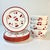 Vintage Art Deco Boho Chic Cherries Jubilee Salad Plates & Bowls - Set of 8 For Sale - Image 10 of 12