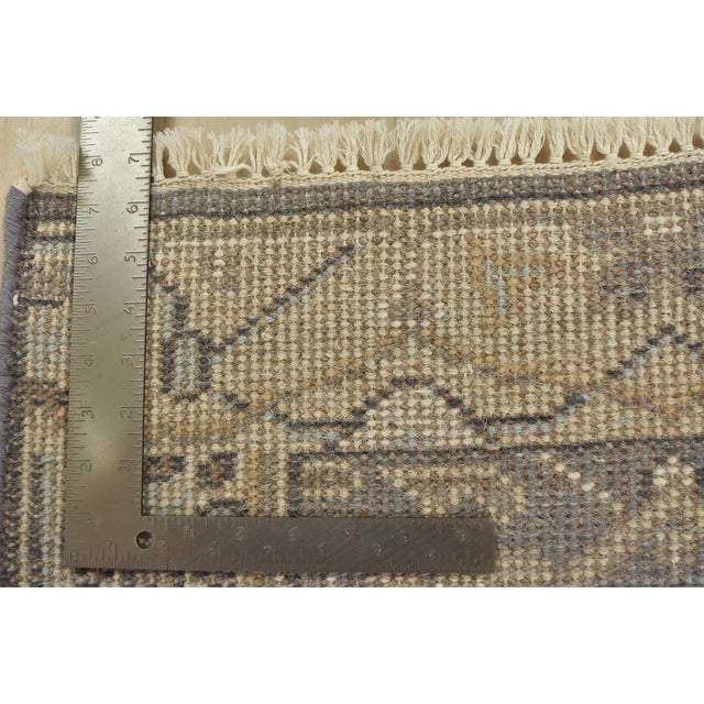 Gray Oushak Rug 2’2” X 3’2” Gray Wool Tribal Hand-Knotted Oriental Carpet For Sale - Image 8 of 8