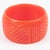This stunning pink tequila sunrise marble Bakelite bracelet bangle features a rare, chunky, oversized domed shape with...