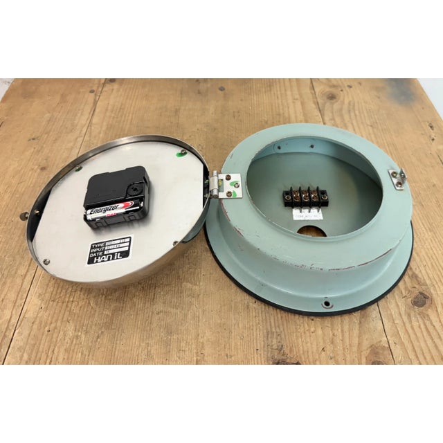 Vintage Blue Navy Wall Clock from Hanil, 1980s For Sale - Image 18 of 18