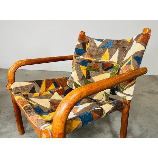 Wood Danish Modern Bentwood Sling Chairs by Bernstorffsminde Mobelfabrik Circa 1970 For Sale - Image 7 of 8