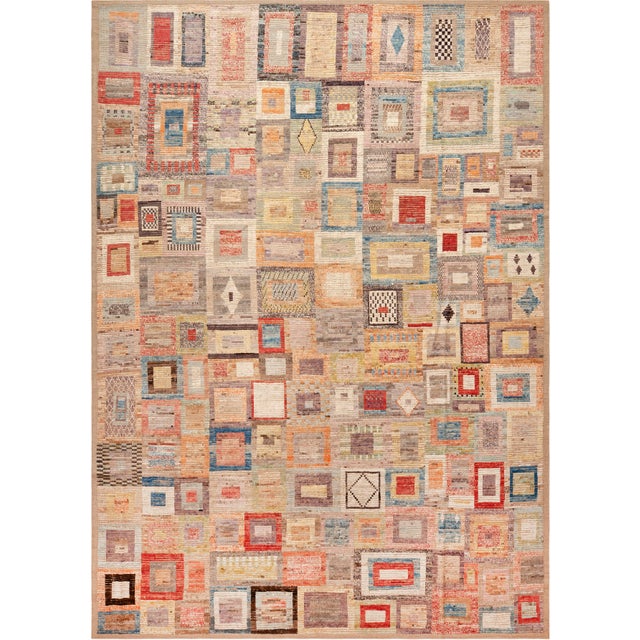 Artful Composition Elegant Modern Rug, Country of origin: Central Asia, Circa date: Modern