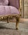 1940 French Artisan Louis XVI Gold Rose Beech Settee For Sale - Image 9 of 18
