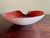 Vintage Midcentury Barbini Murano Style Red Silver Flecks Italian Art Glass Bowl Ashtray For Sale - Image 12 of 12