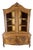 Vintage French Louis XIV Style Carved Oak Display Cabinet For Sale