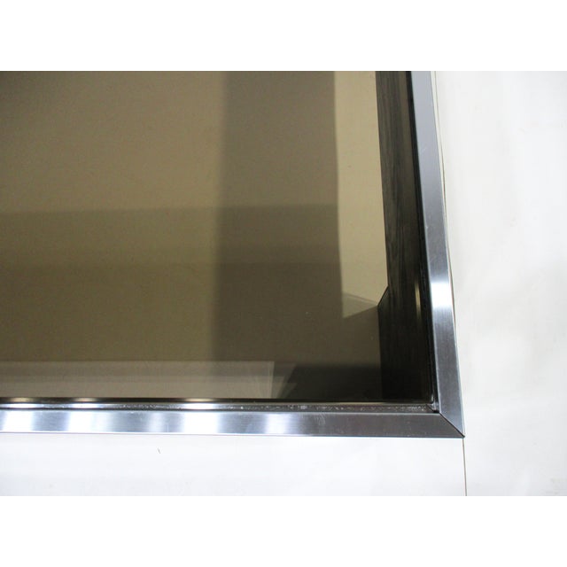 Milo Baughman Stainless and Glass Coffee Table by Dia For Sale In Cincinnati - Image 6 of 10