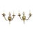 Pair of French Bronze Empire Style Sconces 1900's For Sale