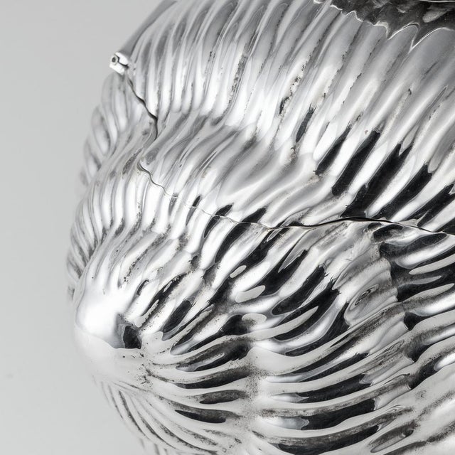 Vintage Silver-Plated Snail Ice Bucket by Teghini, Italy, 1970s For Sale - Image 16 of 18