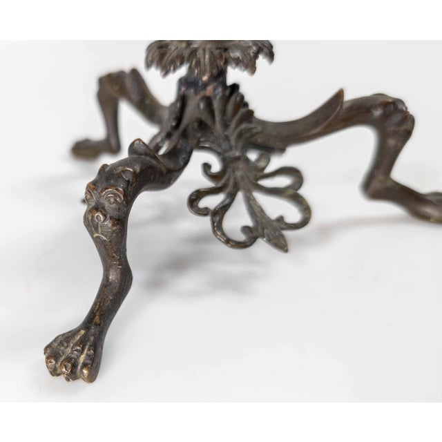 19th Century or Earlier Italian Grand Tour Roman Paduan Revival Bronze Oil Lamp For Sale - Image 11 of 18