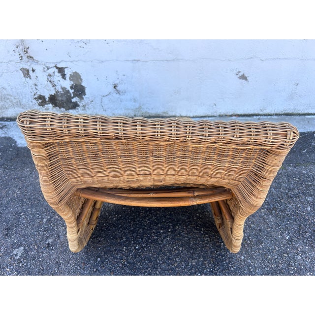 Wicker Chaise Lounge by Carl Öjerstam for Ikea, 1990s For Sale - Image 13 of 16