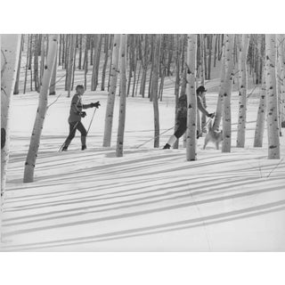 1970s Vail Colorado Skiing Black and White Photograph For Sale
