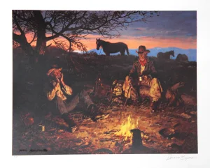 Duane Bryers, Blue Harmonica, Lithograph