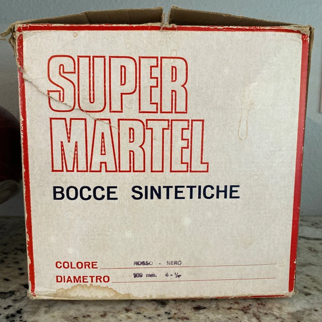 Vintage Italian Bocce Lawn Bowling Set, 9 Pieces For Sale - Image 10 of 12