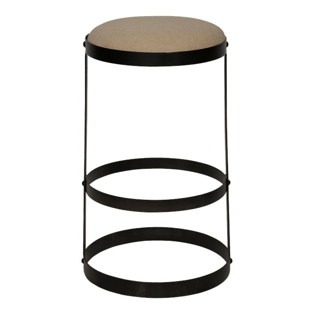 NOIR Dior Bar Stool in Black Metal For Sale