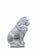 White Vintage Neoclassical Style Heraldic Lion Sculptures – Set of 2 For Sale - Image 8 of 10