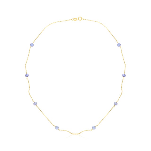 ♥ Product Summary ♥ Main Stone: Black Pearl Chain: 14k Yellow Gold Length: 16 inches Pearl Size: 5mm