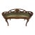 Antique French Louis XVI Style Carved Walnut Window Bench For Sale