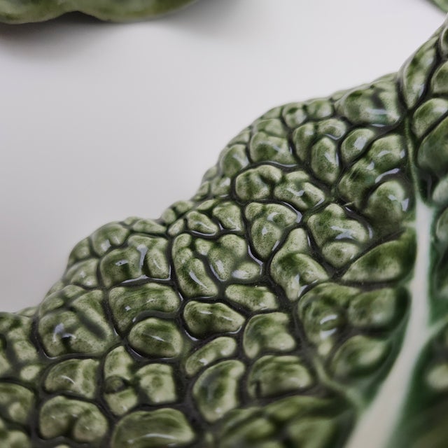 Ceramic Final Clearance Spring Easter Luxury Cabbage Cup Bowls Majolica Ac Pereira Portugal 20th C. - Set of 10 For Sale - Image 7 of 16