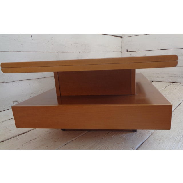 Opening Bar Table in Blond Walnut by Claudio Salocchi for Luigi Sormani, 1960s For Sale - Image 16 of 18