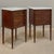 French Pair Early 20th Century French Louis XVI Style Mahogany Marble Top Nightstands in the Manner of Maison Jansen For Sale - Image 3 of 18