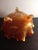 Fenton Art Glass Company Fenton Marigold Carnival Glass Ruffled Edge Footed Bowl For Sale - Image 4 of 9