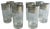 Vintage Culver Glass Silver Lattice Highball Glasses - Set of 8 For Sale