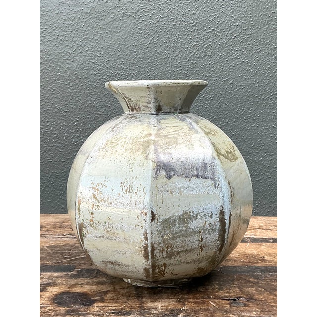 Vintage Studio Pottery Ceramic Vase For Sale In West Palm - Image 6 of 12