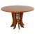 Mid-Century Round Wooden Dining Table in the style of A. Mangiarotti, 1970s For Sale - Image 11 of 11