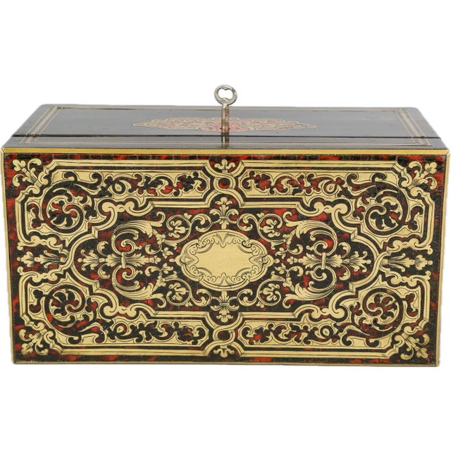 Louis XIV Style Boulle Tea Caddy For Sale - Image 12 of 12
