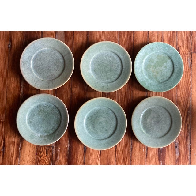 Charming set of 6 signed John Shedd Ceramic Plates. These are 8inches diameter. Excellent condition. These have the...